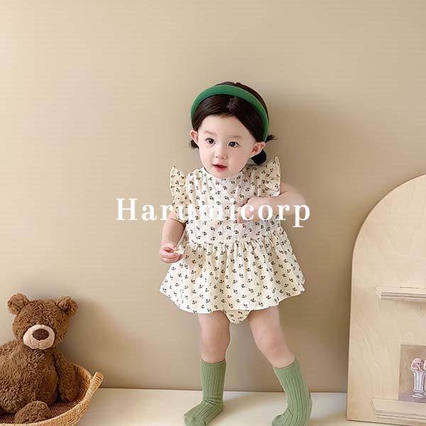 ロンパース 女の子 ベビー服 ワンピース 花柄 春 夏 カバーオール 新生児 キッズ 赤ちゃん おしゃれ 可愛い 子供服 幼児 ルームウェア 部屋着 初節句 内祝い 誕生日 出産お祝い プレゼント 入